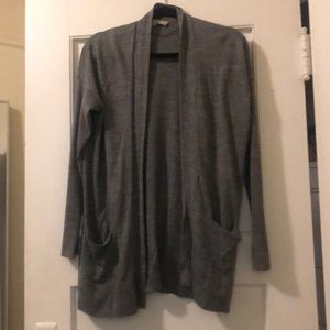 LOFT grey cardigan